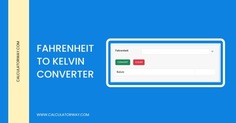 fahrenheit to kelvin converter