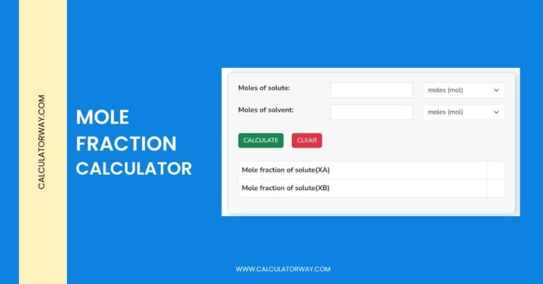 mole fraction calculator