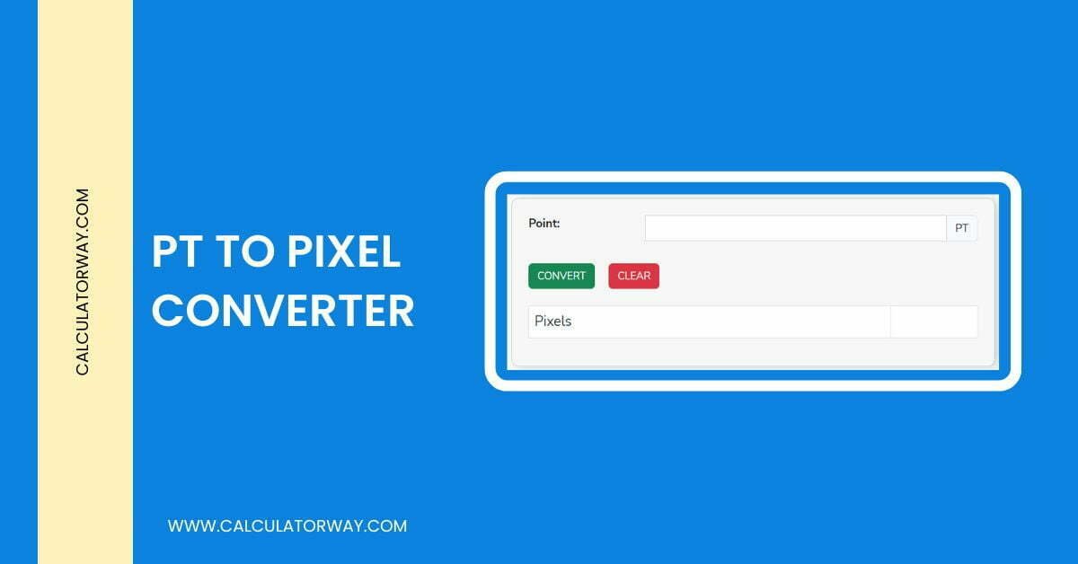 Pt To Px Converter Calculatorway