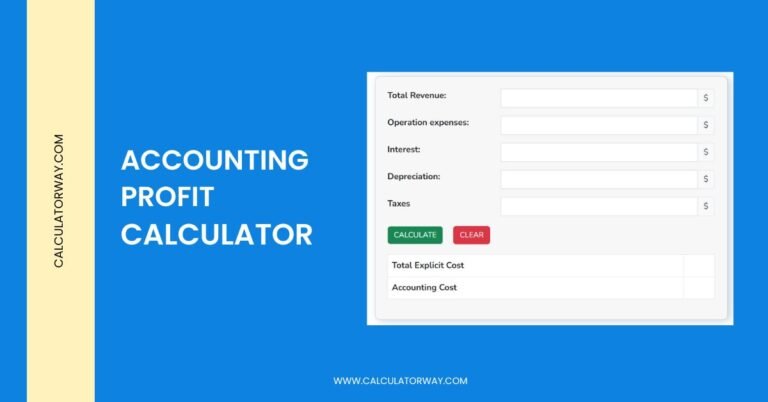 accounting profit calculator