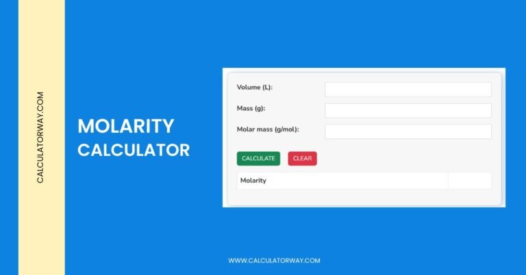 molarity calculator