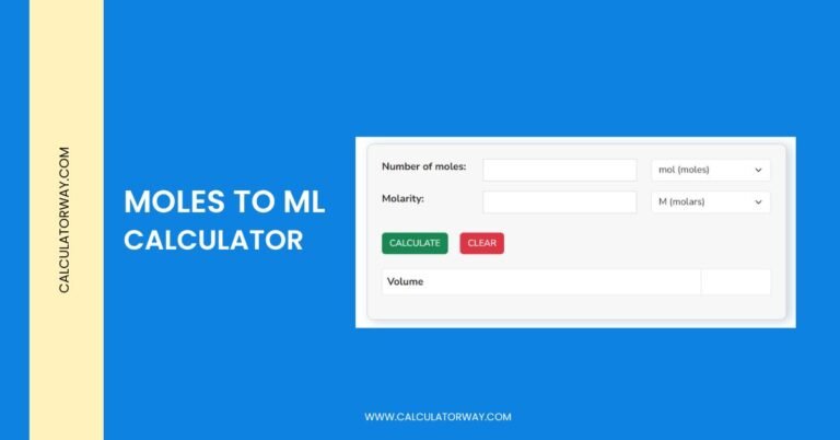 moles to ml calculator