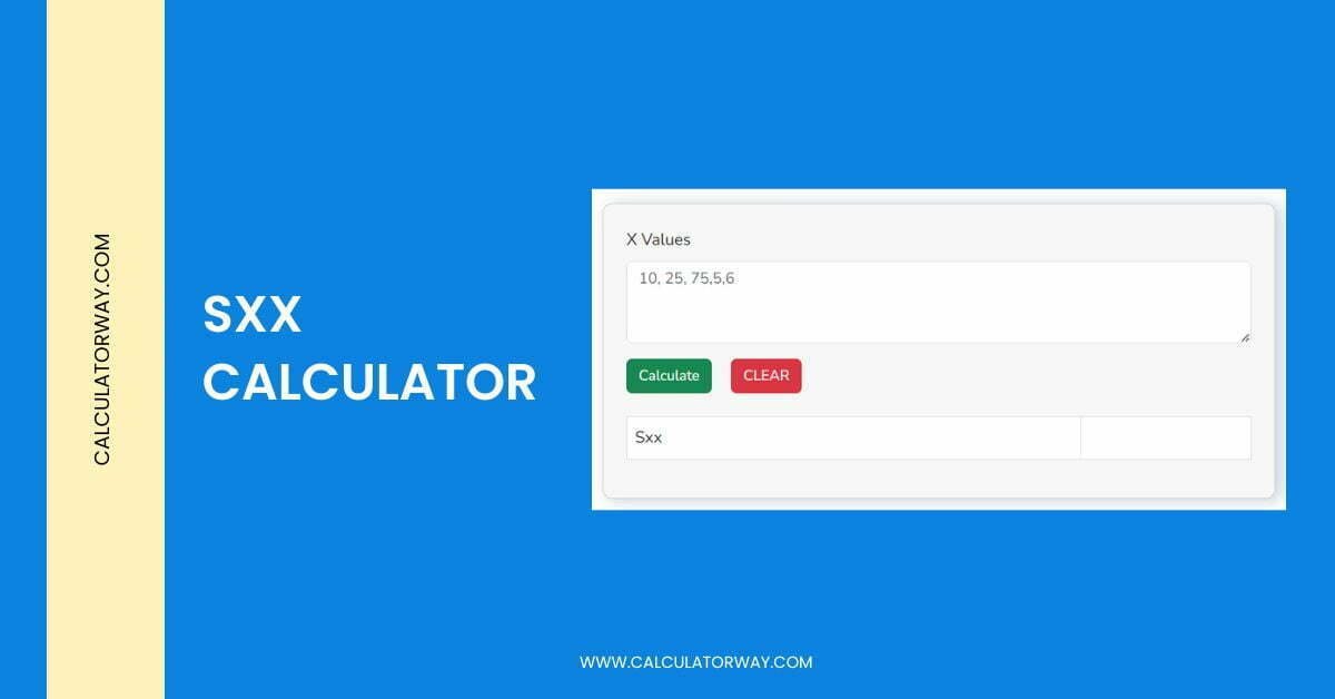 Sxx Calculator for Linear Regression Calculatorway