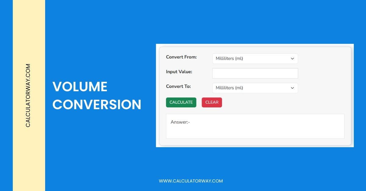 Volume Conversion - Calculatorway