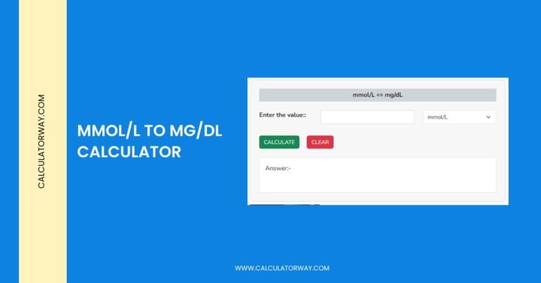 mmol/l to mg/dl