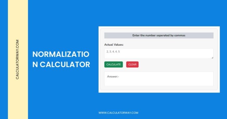 normalization calculator