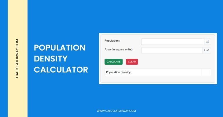 population density calculator