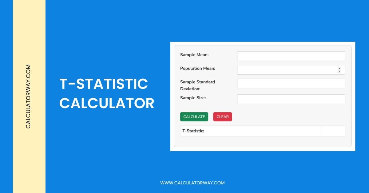 how to compute t statistic